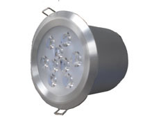 LED高亮度光源铝合金集中控制型消防应急照明筒灯_电气栏目_机电之家网